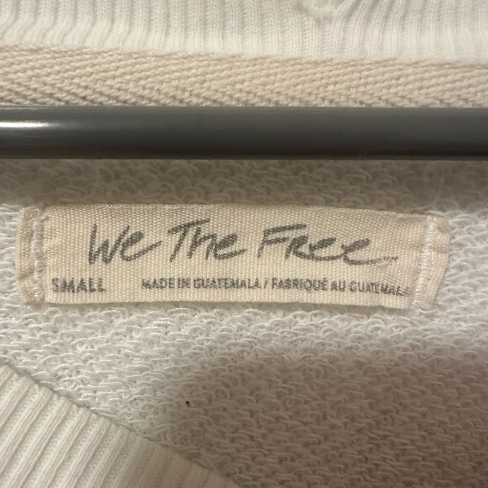 We The Free Oversized Cream Pullover Sweatshirt - Picture 7 of 7